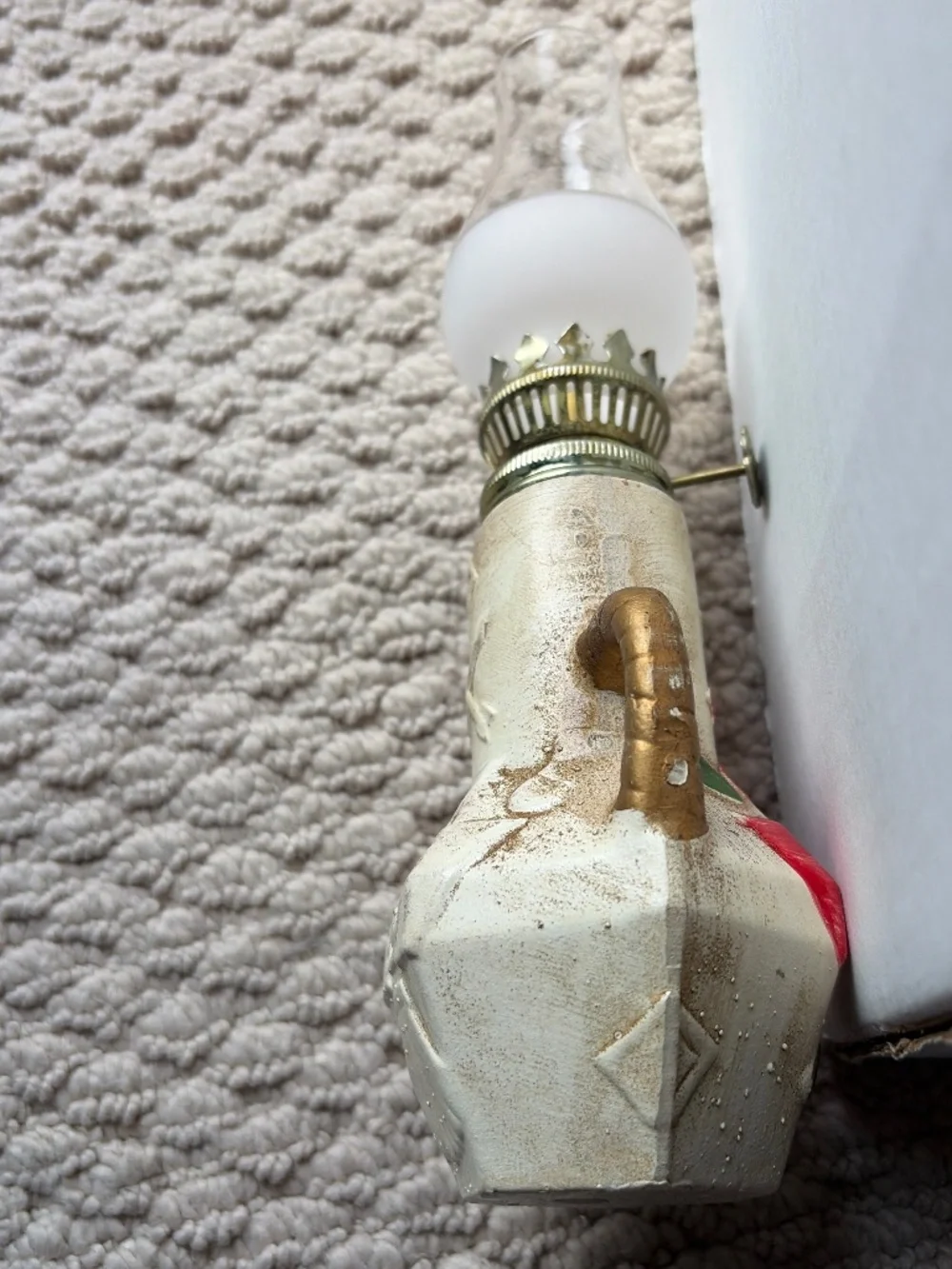 Vintage Japan Mini Totem Pole Oil Lamp GC